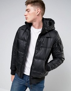 Бомбер с капюшоном G-Star Whistler - Черный