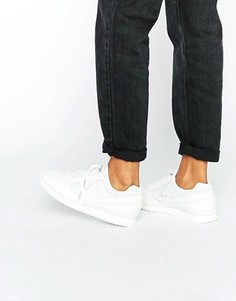 Белые кожаные кроссовки на шнуровке Le Coq Sportif Premium Eclat Quick - Белый