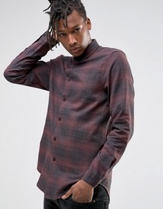 Oversize-рубашка в клетку ASOS - Коричневый