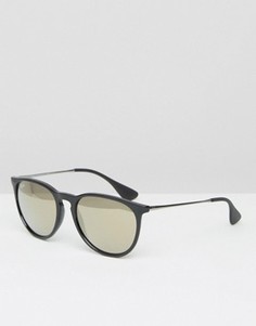 Круглые солнцезащитные очки с зеркальными стеклами Ray-Ban 0RB4171 - Черный