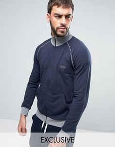 Свитшот на сквозной молнии BOSS By Hugo Boss - Темно-синий