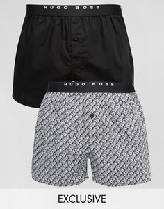 Набор из 2 тканых боксеров BOSS By Hugo Boss - Черный