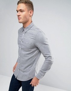 Рубашка слим с карманом Burton Menswear - Серый