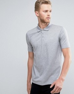 Серое поло узкого кроя с однотонным логотипом HUGO by Hugo Boss Dewlett - Серый