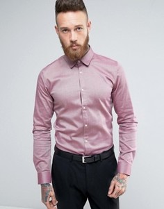 Рубашка узкого кроя из эластичной ткани в крапинку HUGO by Hugo Boss Efin - Красный