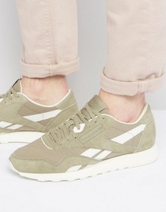 Зеленые нейлоновые кроссовки Reebok Classic BD2691 - Зеленый