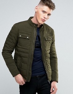 Дутая куртка Calvin Klein Jeans Moto - Зеленый