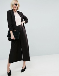 Комбинируемая юбка-брюки с боковыми разрезами ASOS - Черный
