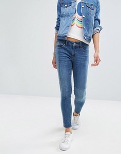 Джинсы скинни в стиле пэтчворк с классической талией Levis 711 - Синий Levis®