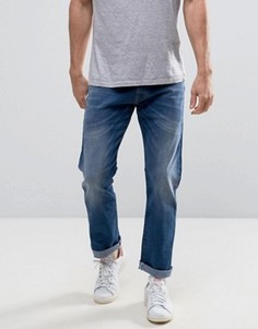 Выбеленные прямые джинсы Esprit - Синий