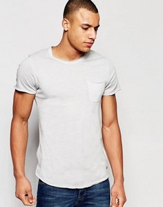 Приталенная футболка Jack &amp; Jones Vintage - Синий