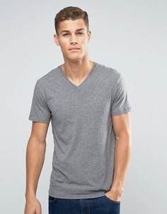 Базовая футболка с V‑образным вырезом Esprit - Серый