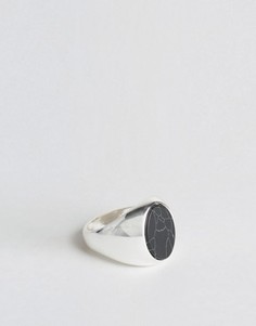 Кольцо с овальным камнем Chained &amp; Able - Серебряный