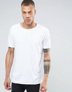 Футболка с необработанным краем Weekday Dark - Белый