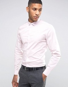 Пыльно-розовая рубашка узкого кроя ASOS - Розовый