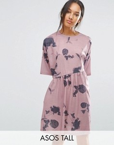 Свободное платье с принтом ASOS TALL - Мульти