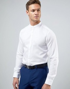 Фактурная рубашка узкого кроя Jack &amp; Jones Premium - Белый