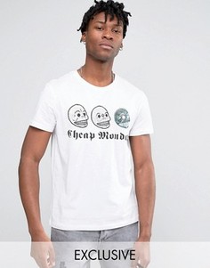 Футболка с черепами Cheap Monday - Белый
