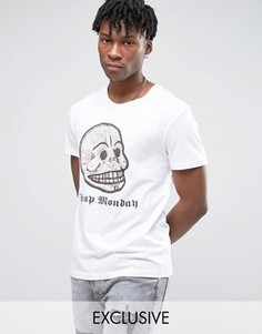Футболка с черепом Cheap Monday - Белый