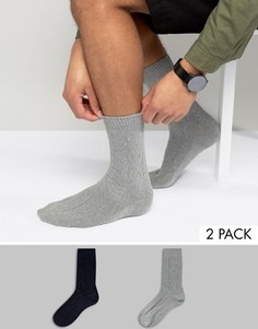 2 пары фактурных носков Jack &amp; Jones - Мульти