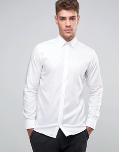 Узкая рубашка из 100% хлопка Jack &amp; Jones Premium - Белый