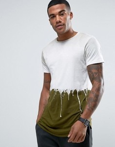 Длинная футболка Religion - Зеленый