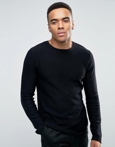 Джемпер с необработанными краями Jack & Jones Originals - Черный