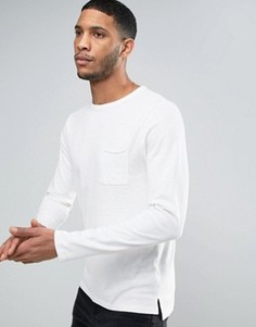 Белый меланжевый лонгслив New Look - Белый