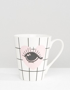 Фарфоровая кружка Miss Etoile Eyes Bone - Мульти