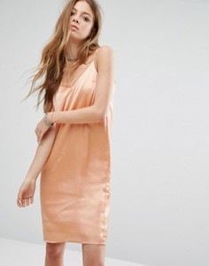 Платье-майка с кружевной вставкой Noisy May - Розовый