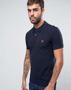 Темно-синее поло узкого кроя с логотипом PS by Paul Smith - Темно-синий