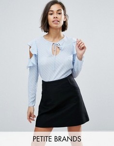 Рубашка с вырезами на плечах Miss Selfridge Petite - Мульти
