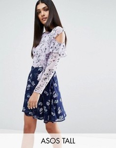 Платье мини с принтом ASOS TALL - Мульти
