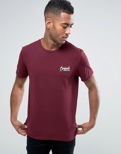 Футболка с логотипом на груди Jack & Jones Originals - Красный