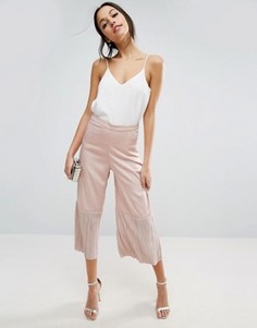 Юбка-брюки с плиссированными вставками ASOS - Розовый