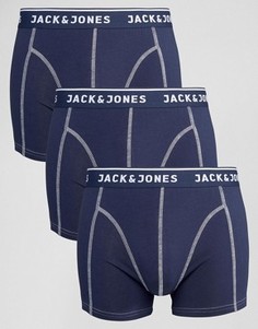 3 пары боксеров-брифов Jack &amp; Jones - Темно-синий