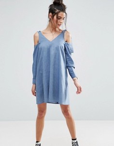 Свободное платье на каждый день ASOS - Синий