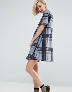 Свободное платье в клетку ASOS Ultimate - Мульти
