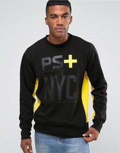 Черный свитшот с круглым вырезом и логотипом Polo Sport By Ralph Lauren - Черный