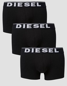 3 пары боксеров-брифов из эластичного хлопка Diesel - Черный