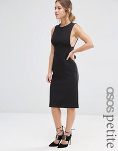 Структурированное платье миди ASOS PETITE - Черный