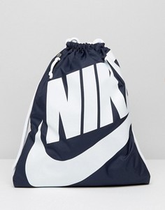 Синий рюкзак на шнурке Nike Heritage BA5351-451 - Синий