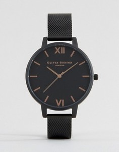 Часы с ремешком в стиле сеточки Olivia Burton After Dark OB15BD83 - Черный