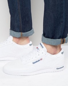 Белые кожаные кроссовки Reebok Ex-O-Fit AR3169 - Белый