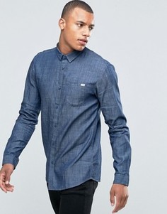 Окрашенная рубашка из шамбре Jack &amp; Jones - Черный