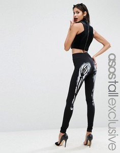 Леггинсы с напылением ASOS TALL - Черный