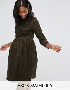 Зеленое свободное платье для беременных ASOS MATERNITY - Зеленый