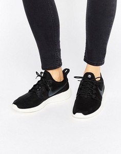 Черные кроссовки Nike Roshe - Черный
