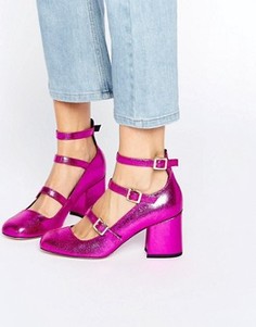 Туфли на каблуке с пряжками ASOS SYLVIR - Розовый