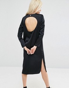 Платье миди с открытой спиной ASOS - Черный